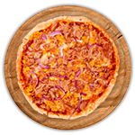 Tuna, Onions & Peppers Pizza 